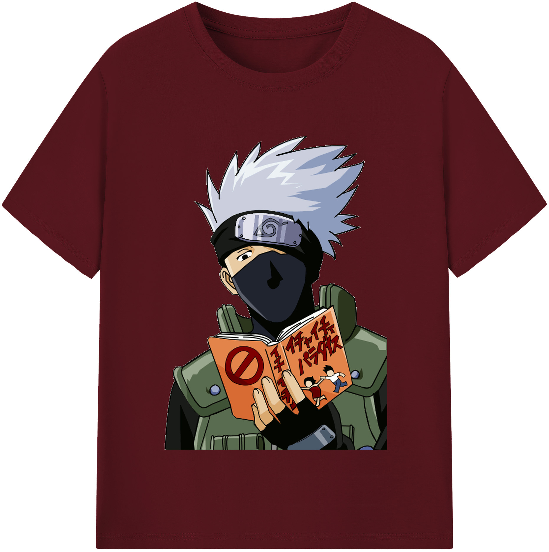 （画像用） NARUTO -ナルト- はたけ カカシ Hatake Kakashi 綿100％半袖Tシャツ（フロントプリント）